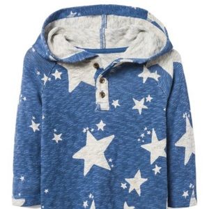 (5/$25) Blue Stars Hooded Pullover